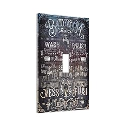 Xuejiaku Decorative Switch Plate Covers Bathroom