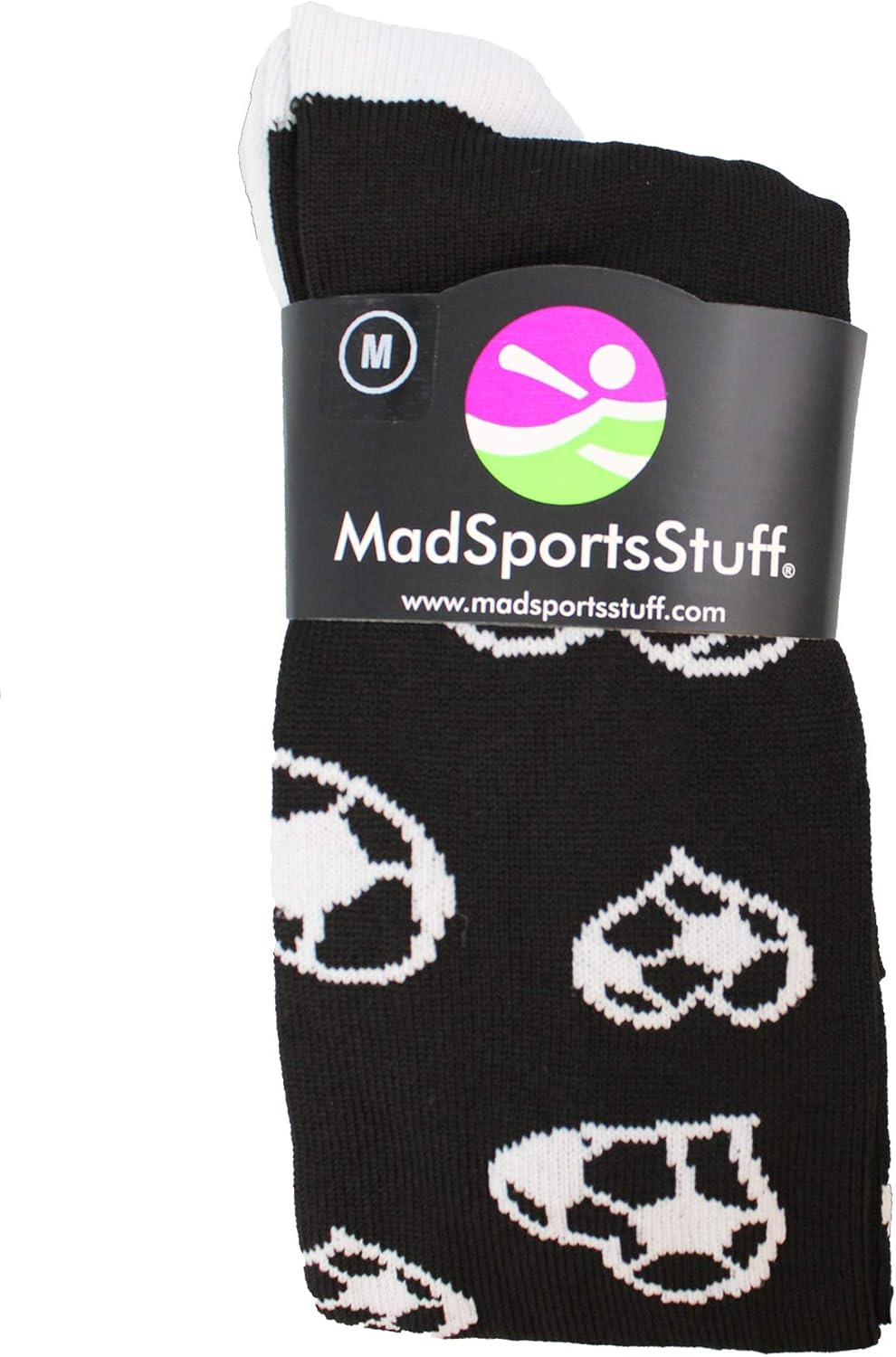MadSportsStuff Love Soccer Hearts Socks Over The Calf : Clothing