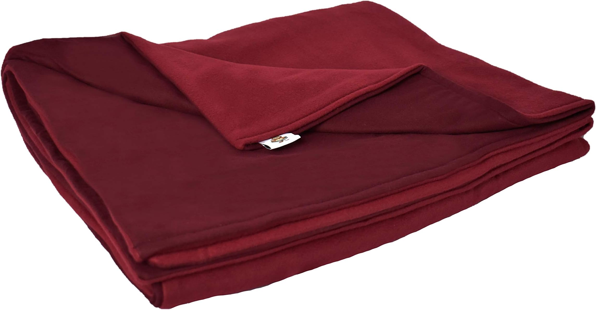 SENSORY GOODS Adult Large Weighted Blanket Made in America- 15lb Medium Pressure -Burgundy- Fleece/Flannel (72'' x 42'') Our Weighted Blankets Provide Comfort and Relaxation