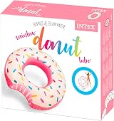 Intex 56265NP 59265 Inflatable Donut Pink 107 x 99 cm Aqua Pool Float view 5