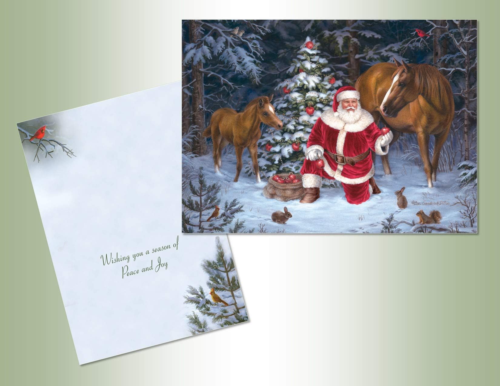 Performing Arts Full Color Inside Santa Horses Stationery Paper, 52666-18