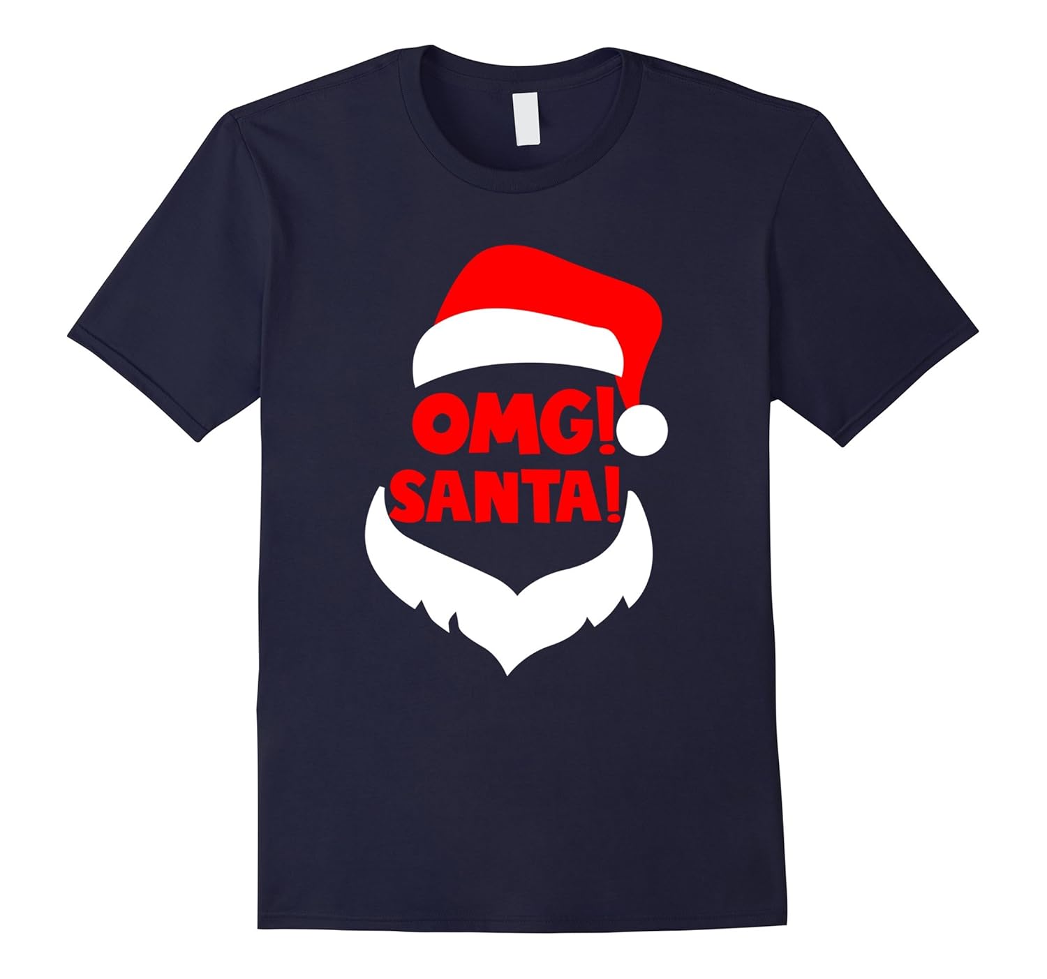 OMG Santa Cute Christmas T-Shirt-ANZ