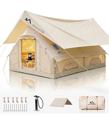 Amazon.com : 13' x 10' Large Inflatable Tent for Camping 8-10