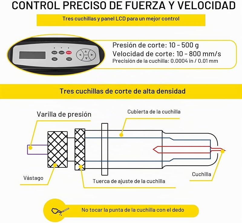 Máquina Cortadora de Vinilo con Soporte de Piso, Plóter de Vinilo Cutter Plotter, Memoria128K-2M, 28 Inch de Fuerza y Velocidad Ajustables para La Fabricación de Signos