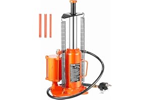 VEVOR Air Hydraulic Bottle Jack, 12 Ton/26455 lbs Pneumatic Hydraulic Bottle Jack with 10.43''-19.88'' Lifting Range & Manual