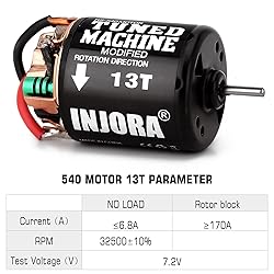 INJORA 540 Brushed Motor 13T Waterproof Motor for