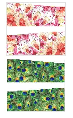 Jenna NR-218 Water Transfer Nail Art Decals Stickers, White