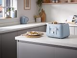 Kenwood Dawn 4-Slot Toaster 1800W Stone Blue TFP09.000BL Defrost Reheat view 2