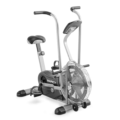 Marcy Exercise Upright Fan Bike for Cardio Training, Adjustable