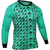 Kalci Soccer Goalkeeper Jersey | Elbow Padded Goalkeeper Shirt Adult/Youth | Long Sleeve Goalie Jersey for Men/Women/Boys