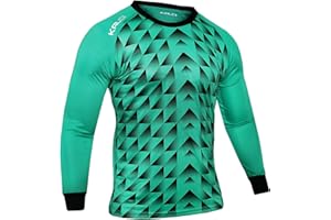 Kalci Soccer Goalkeeper Jersey | Elbow Padded Goalkeeper Shirt Adult/Youth | Long Sleeve Goalie Jersey for Men/Women/Boys