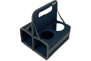 meori Reusable Drink Carrier, Take Out Cup Carrier, Collapsible, Coffee Carrier with Handle, Portable Drink Caddy