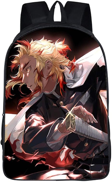 Amazon Co Jp アニメデーモンスレイヤーバックパックファッションカジュアルスクールトラベルバッグ漫画アニメマンガプリントラップトップバッグファンのためのギフト子供 ホーム キッチン