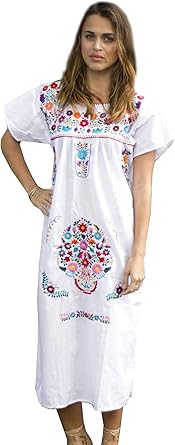white mexican dress