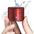 EWA Travel Case Packed, A106 Pro Portable Bluetooth Speaker with Custom Bass Radiator, Brief Design, IP67 Waterproof, Perfect Mini Speaker for Shower, Room, Bike, Car (Red)