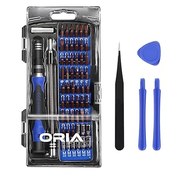 ORIA 64 in 1 Schraubenzieher Set, Magnetic Präzisions Reparatur Werkzeug mit 56 Bits, Professional Tool Kit für IPhone, IPad,