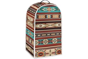 HUISEFOR Aztec Tribe Design Blender Cover Dust Proof Washable Small Appliance Cover, Durable Foldable Dust Cover Kitchen Decorations for Blender Food Processor juicer
