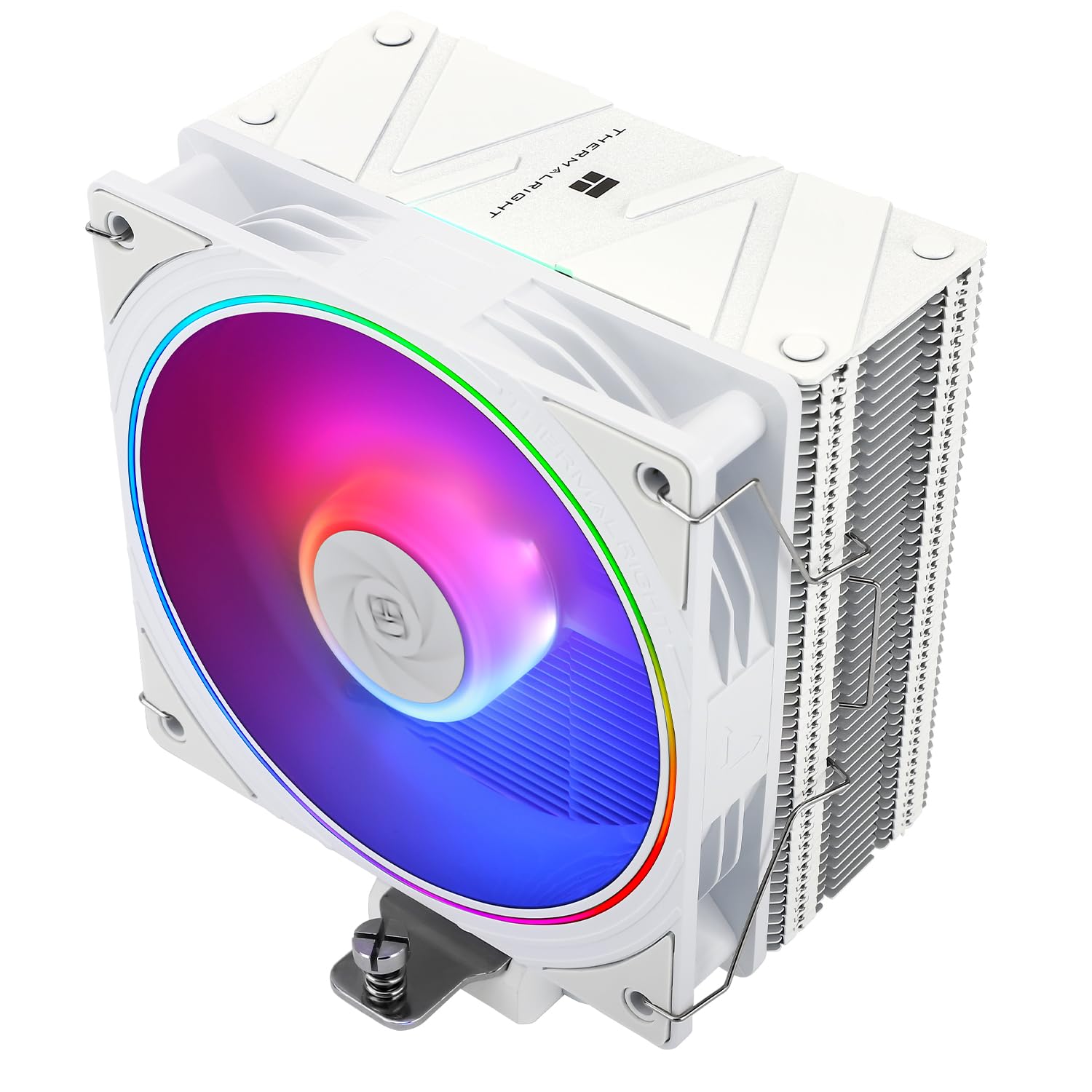 Photo 1 of Thermalright Assassin Spirit 120 EVO White ARGB CPU Air Cooler, 2000RPM Speed,4 Heatpipes, 12cm White Quiet PWM Fan CPU Cooler with S-FDB Bearing,for AMD AM4 AM5/Intel 1700/1150/1151/1200, PC Cooling
