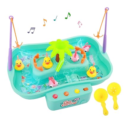  Zooawa Water Table Fishing Toys Musical Splash