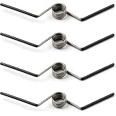 4PCS Self Opening Door Hinge Spring, Z-Shaped Reverse Acting Hinge Springs for 1/2" and 5/8" Radius Hinges, Automatic Door Reset Hinge Repair Kit