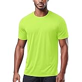 Zengjo Men's Workout Shirts Lightweight Quick Dry Gym Running Athletic Performance Tee Moisture Wicking Short Sleeve
