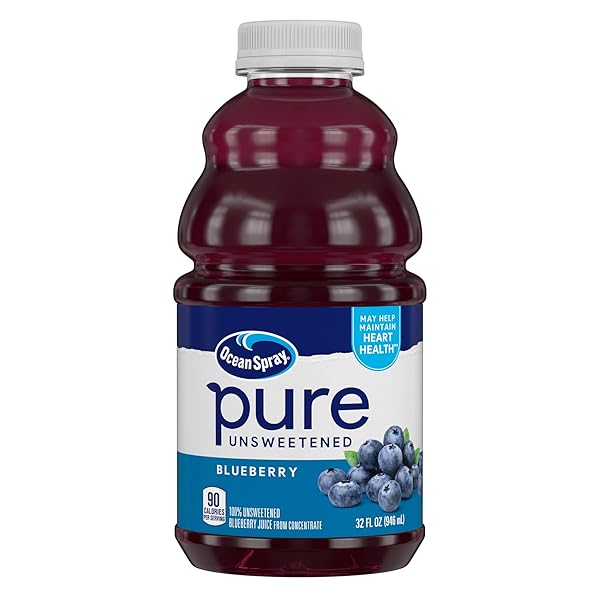 OCEAN SPRAY® PURE BLUEBERRY, 100% BLUEBERRY JUICE FROM...