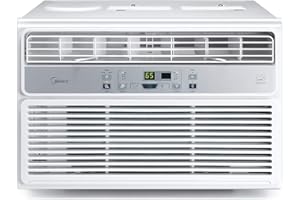 Midea 6,000 BTU EasyCool Window Air Conditioner, Dehumidifier and Fan - Cool, Circulate and Dehumidify up to 250 Sq. Ft, Reusable Filter, Remote Control, 6000 BTU