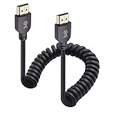 Cable Matters 48Gbps 8K HDMI Coiled Cable 1-3ft / 0.3-0.9m with 8K@60Hz, 4K@240Hz and HDR Support, HDMI Cable Coiled for PS5,