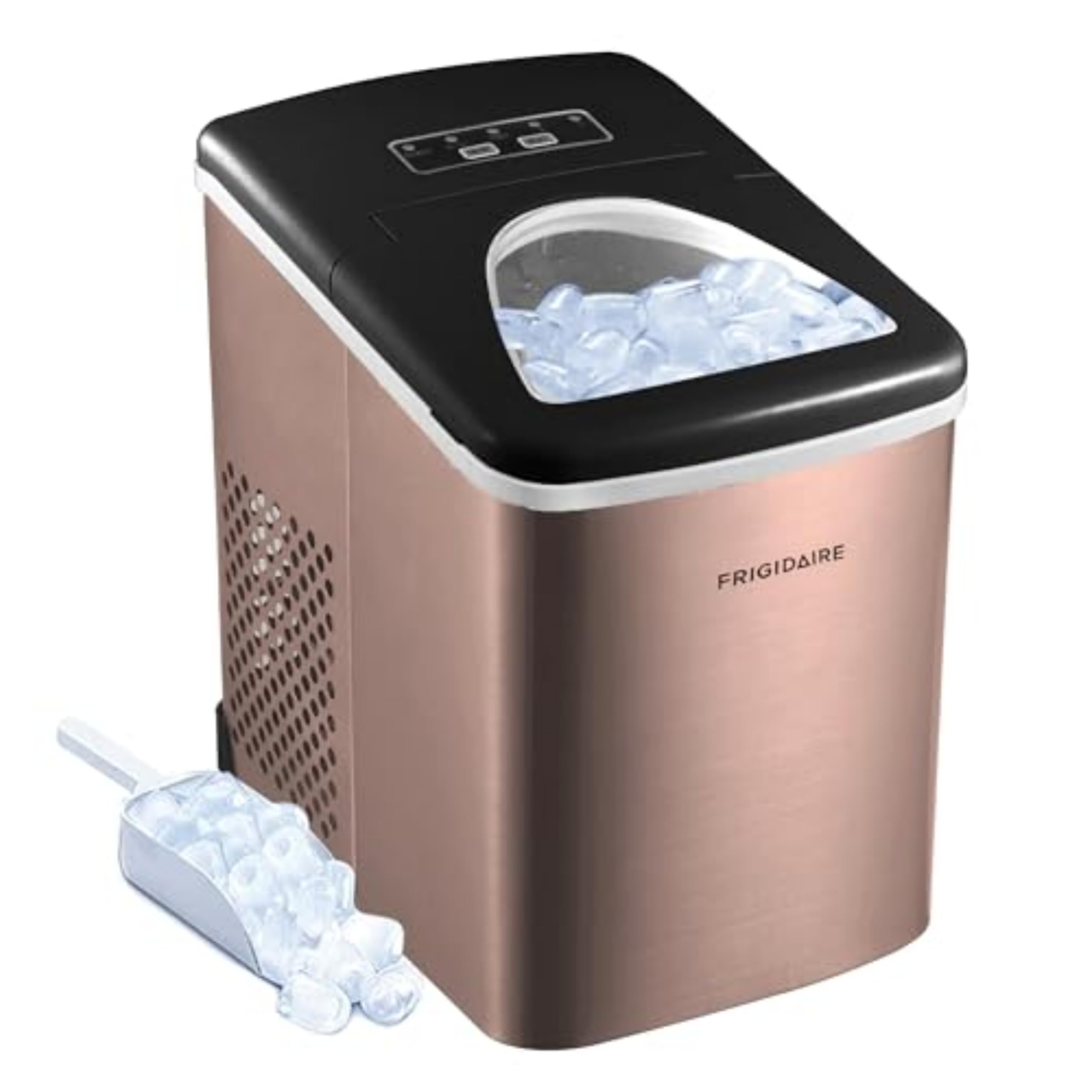 Photo 1 of ***(PARTS ONLY/ MAJOR DAMAGE/ NON FUNCTIONAL)***Frigidaire EFIC117-SSCOPPER-COM Stainless Steel Ice Maker, 26lb per Day, Copper Stainless