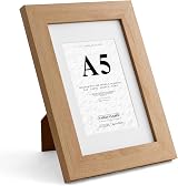 Fabian Clarke London A5 Modern Oak Photo Frame with White A6 Mount view 4