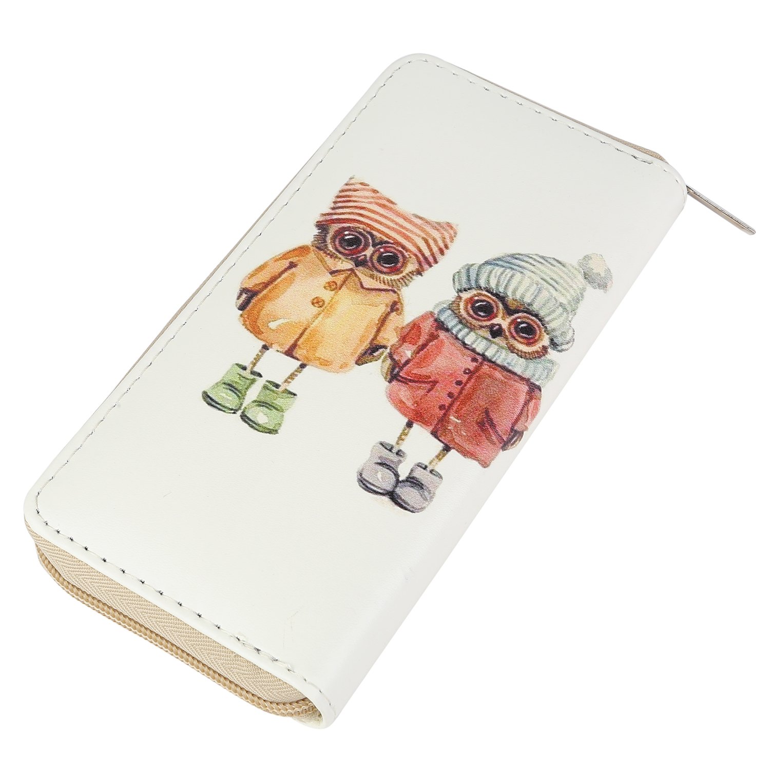 DonDon Women’s Purse Owl Winter Beige