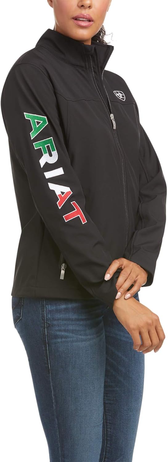 ARIAT Womens Classic Team Softshell Mexico Jacket, Black (XSmall) Amazon.ca Clothing