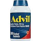 Advil Pain Reliever Medicine and Fever Reducer with Ibuprofen 200mg for Headache, Backache, Menstrual Pain and Joint Pain Rel