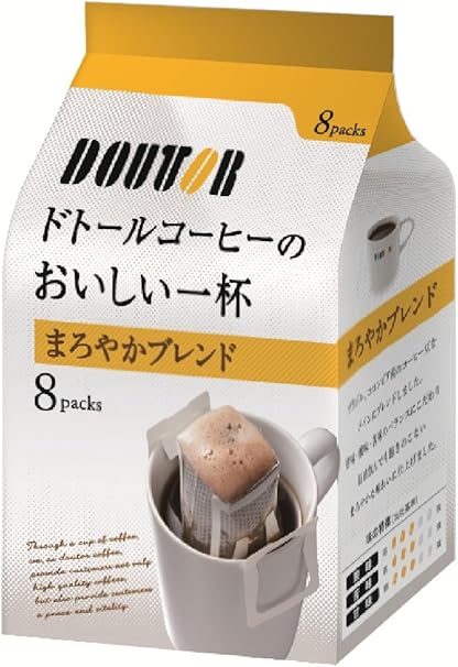 Amazon ドトールコーヒー ドリップパック まろやかブレンド 7g 8p 4個 ドトールコーヒー ドリップバッグ 通販