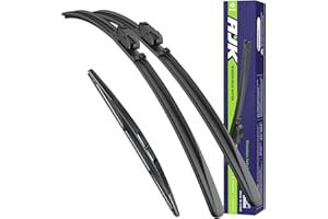 AJK Front Windshield Wiper for Subaru Crosstrek XV 2018 2019 2020 2021 2022 2023 2024, Original Equipment Back Window Wipers 