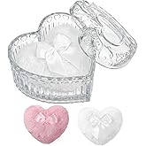 Body Powder Puff and Container Powder Container with Puff Crystal Case Soft Washable Reusable Velour Face Body Wet Dry Makeup