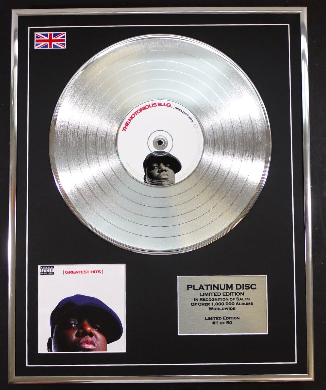 THE NOTORIOUS B.I.G./LTD EDITION CD PLATINUM DISC/GREATEST HITS, Silver