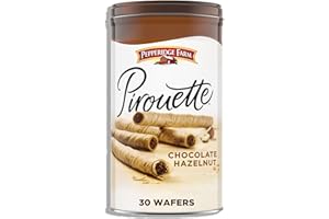 Pepperidge Farm Pirouette Cookies, Chocolate Hazelnut Créme Filled Wafers, 13.5 Oz Tin
