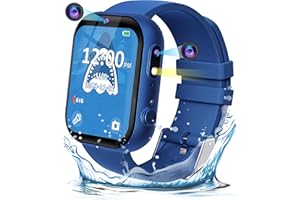 Eastonec Smart Watch for Kids Waterproof Dual Camera Toys for Boys 4-6 Christmas Stocking Stuffers for Kids 3 4 5 7 9 6 8 10 Age Year Old Boy Birthday Gift Ideas