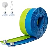 Flex Tracks 15 Ft for Kids Starter Set, Flexible Race Car Ramp Track with Suction Cups Compatible with Diecast 1/64th Cars for Ages 3 &amp; Up (Green &amp; Blue)
