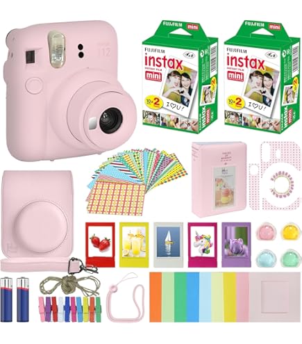 FUJIFILM instax mini 8 12歳。ホワイト/ピンク Fujifilm Instax Mini 8 Instant Film Camera (Pink) - Walmart.com