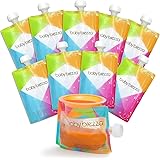Baby Brezza Reusable Baby Food Storage Pouches, 10 Pack 7oz - Make Organic Food Puree for Kids or Toddlers and Store in Refil