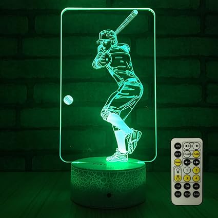 kids baseball lamp