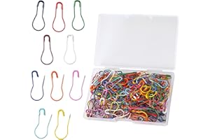 HNMZDS 200 Pieces Safety Bulb Pins,Mixed Colors Bulb Pin Gourd Safety Pin Metal Calabash Clothing Tag Pins for Knitting and DIY Project Craft Project, Home Accessories