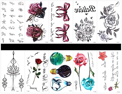 Pamo 10pcs Tatouage Tatouage Tigre Dans Des Emballages Y