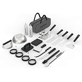 Cuisinart 24-Piece Griddle Tool Set with Storage Tote, Stainless Steel Flat Top Grill Accessories with Spatulas, Melting Dome, Smash Burger Press, Scraper &amp; Tongs, Perfect for BBQ, Tailgates, Camping