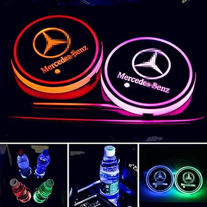Car Interior Parts Furnishings 2x Mercedes Amg Led Car Cup Holder Pad With Usb Auto Interior Atmosphere Lights Vehicle Parts Accessories Yellowbox Directory