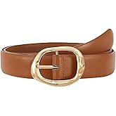 Women Leather Belt for Jeans Pants Ladies Casual Waist Belt Fashion Women Belt with Gold Buckle