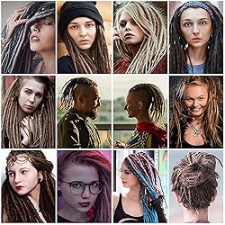 22Inch 30Strands 1CM Dreadlock Extensions Reggae
