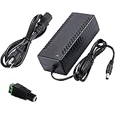 COOLM 12V 8A Power Supply Adapter 96W Converter 100-240V AC to DC 12 Volt 8Amp 8 Amp Transformer Replacement 12V 7.5A 7A for LED Strip Light CCTV Security System